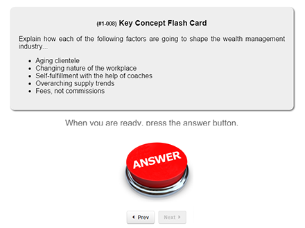 Flash Cards, Quizzes and Practice Exams